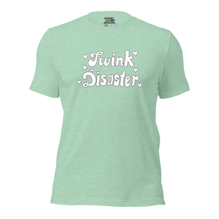 Twink Disaster T-Shirt in heather prism mint